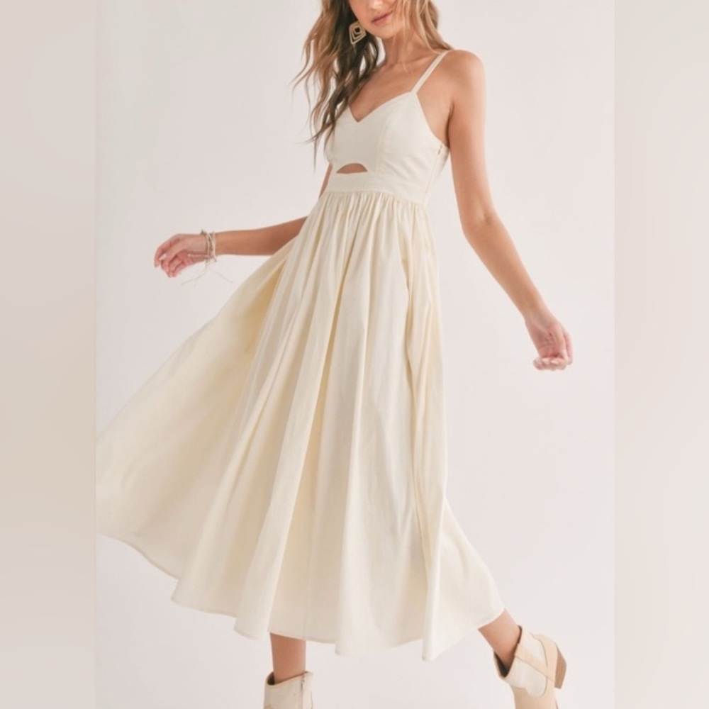 Sadie & Sage Cream Midi Dress